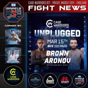 Rafael Aronov - Fight News - Cage Warriors 167 Unplugged - March 15th, 2024