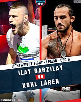 Ilay Barzilay Takes on Kohl Laren at LFA 198