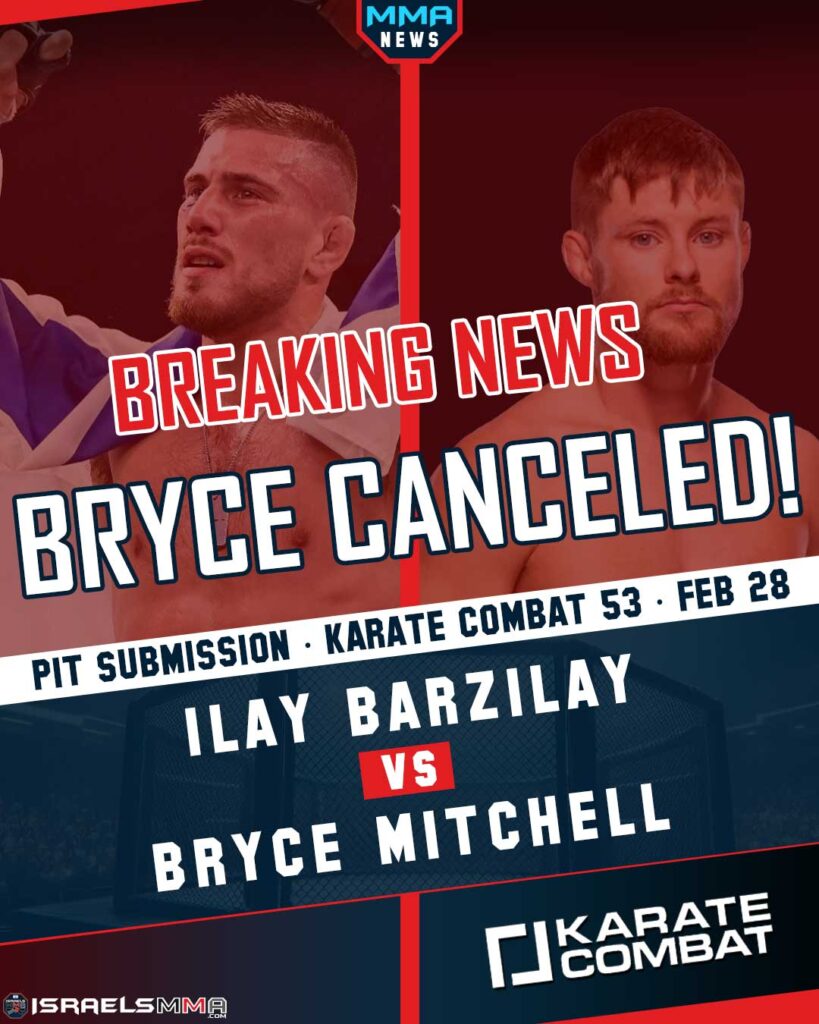 Bryce Mitchell Pulls Out of Fight – Is He Afraid to Face a Jewish Fighter?