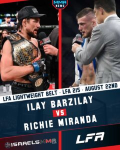Ilay Barzilay vs. Richie Miranda Title at LFA 215