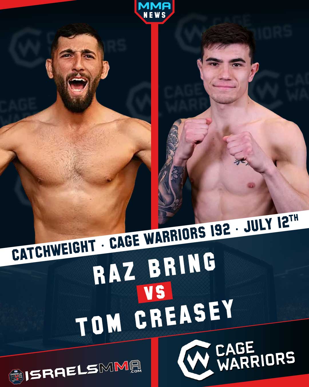 Raz Bring vs. Tom Creasey - Cage Warriors 192