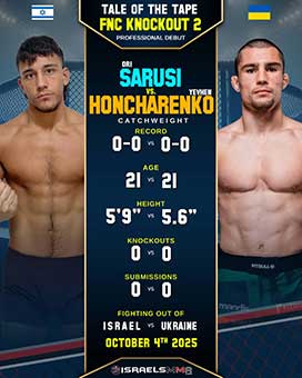 Ori Sarusi Makes His Professional Debut at FNC Knockout 2