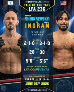Yevgeni Shinkrevsky vs. Aiden Ingram - LFA 236
